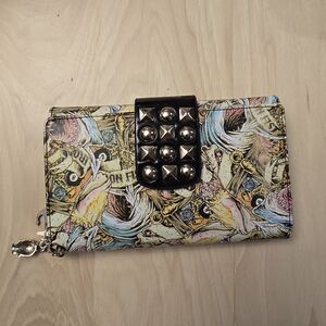 Iron Fist Multicolor Graphic Clutch